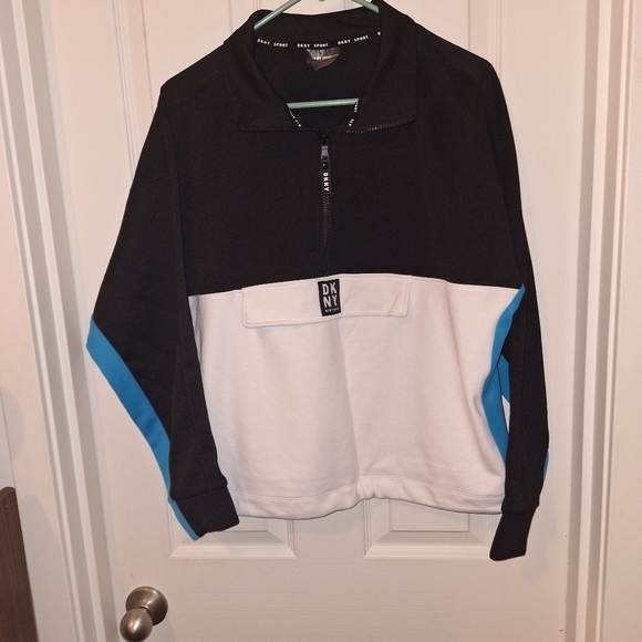 DNKY Sport Size Large Pullover Sweatshirt Half Zip - Picture 1 of 6